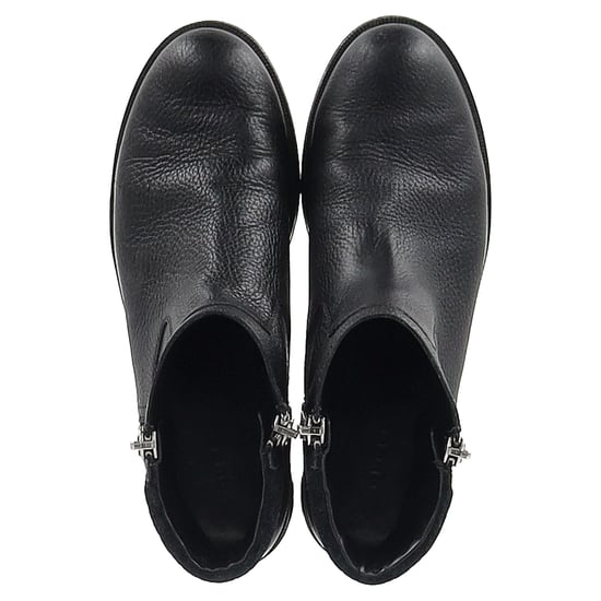 Gucci Micro GG Reißverschluss-Stiefeletten aus schwarzem Leder - Image 3
