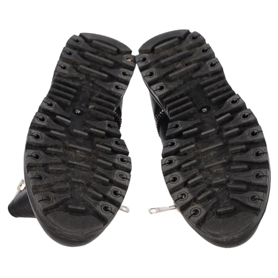 Gucci Micro GG Reißverschluss-Stiefeletten aus schwarzem Leder - Image 6