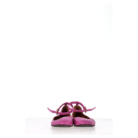 Valentino Garavani Tan-Go Ankle-Strap Ballerina-Flats aus pinkfarbenem Leder - Image 4
