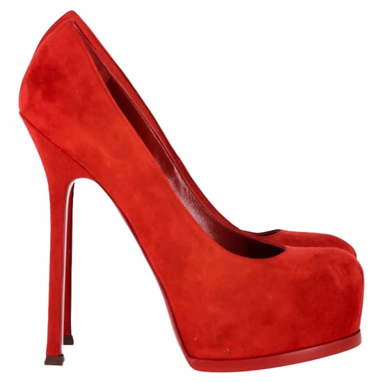 Saint Laurent Tribtoo Pumps aus rotem Wildleder - Image 1