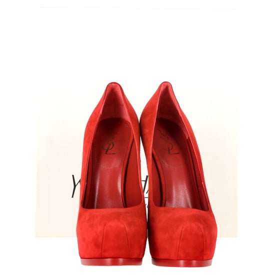 Saint Laurent Tribtoo Pumps aus rotem Wildleder - Image 2