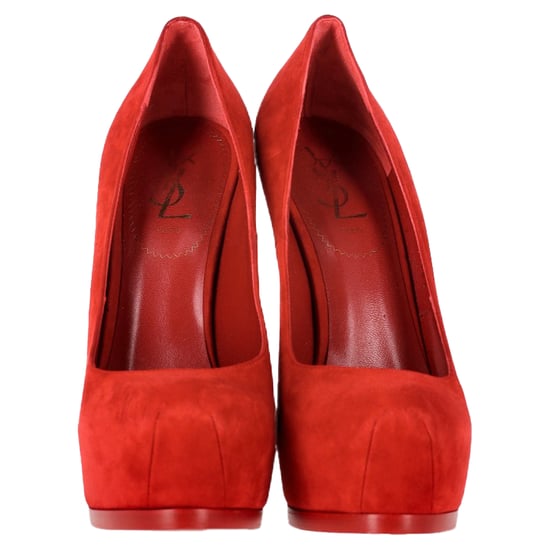 Saint Laurent Tribtoo Pumps aus rotem Wildleder - Image 3