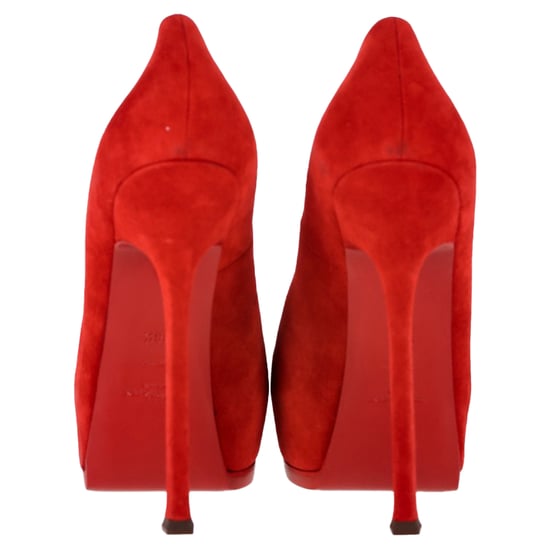 Saint Laurent Tribtoo Pumps aus rotem Wildleder - Image 6