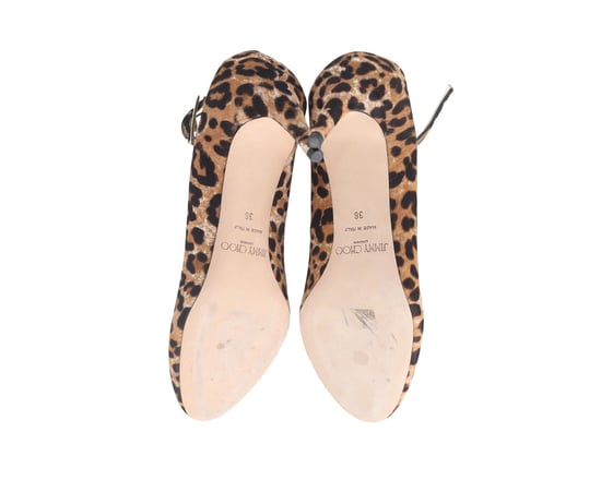 Jimmy Choo Helena 65 Pumps mit Leopardenmuster aus Kalbslederspitze - Image 6