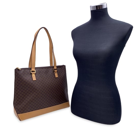 Celine Vintage Stoff Tragetasche Macadam - Image 2