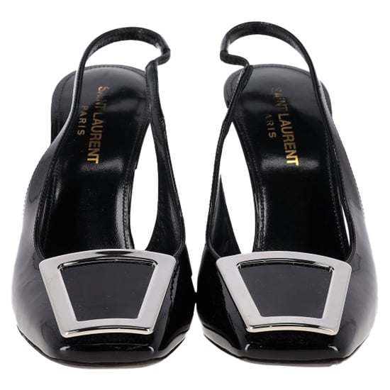 Saint Laurent Pablo Slingback-Pumps aus schwarzem Leder - Image 2