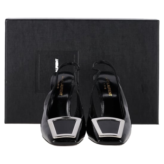 Saint Laurent Pablo Slingback-Pumps aus schwarzem Leder - Image 6