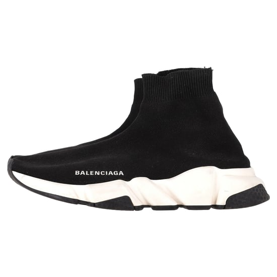 Balenciaga Speed Trainer Schuhe aus schwarzem Polyester - Image 4