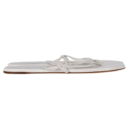 Gabriela Hearst Flip-Flop Sandalen aus weißem Leder - Image 1