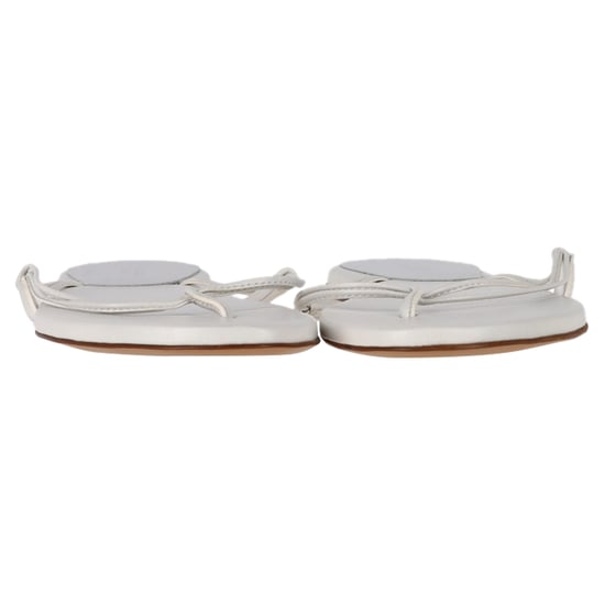 Gabriela Hearst Flip-Flop Sandalen aus weißem Leder - Image 3
