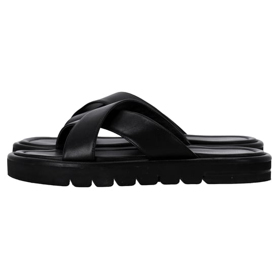 Stuart Weitzman Elodie Riemchensandalen aus schwarzem Leder - Image 2