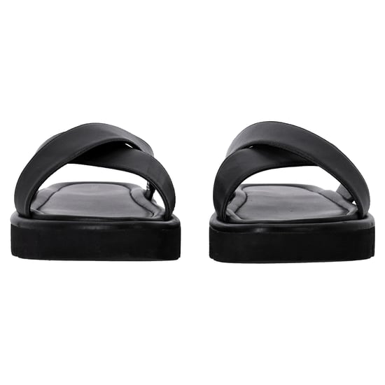 Stuart Weitzman Elodie Riemchensandalen aus schwarzem Leder - Image 3