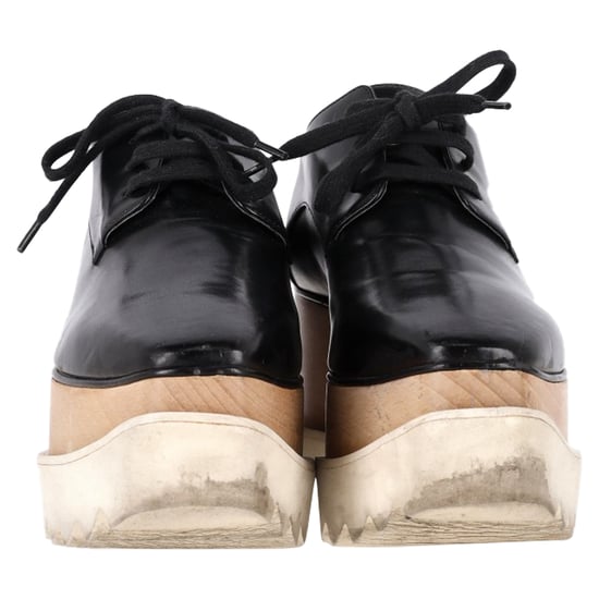 Stella McCartney Elyse Plateau Derby Sneaker aus schwarzem Kunstleder - Image 2