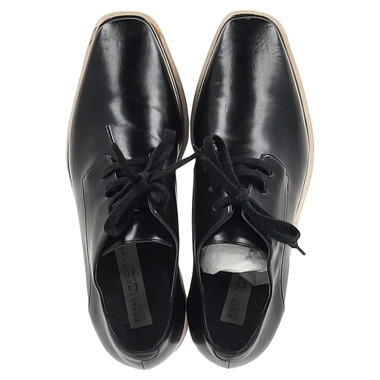 Stella McCartney Elyse Plateau Derby Sneaker aus schwarzem Kunstleder - Image 4