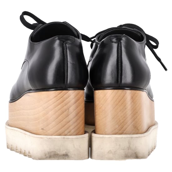 Stella McCartney Elyse Plateau Derby Sneaker aus schwarzem Kunstleder - Image 5