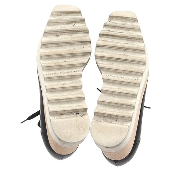 Stella McCartney Elyse Plateau Derby Sneaker aus schwarzem Kunstleder - Image 6
