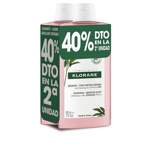 A La Peonía Bio Beruhigendes Shampoo-duo 2 X 400 ml - Image 1