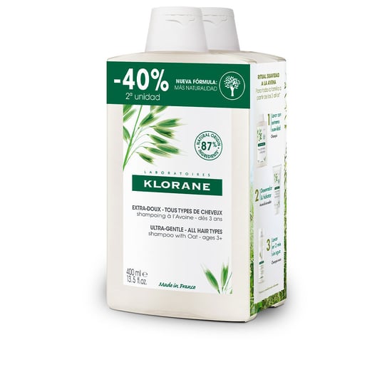 A La Leche De Avena Champú Extrasuave Duo 2 X 400 ml - Image 1