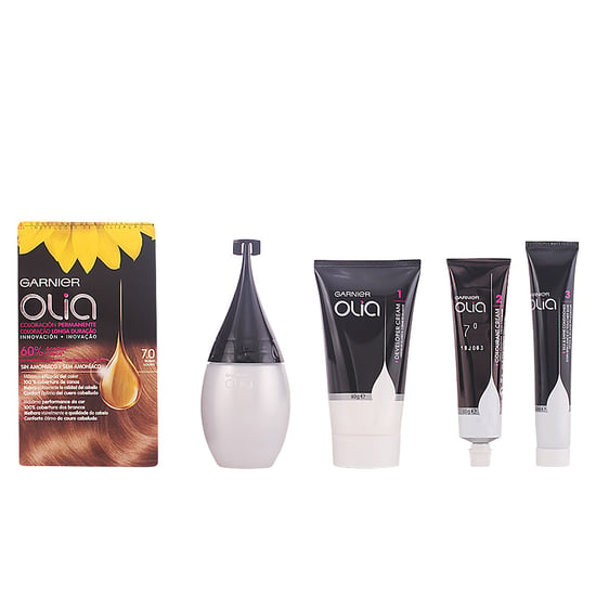 Olia Coloración Permanente #7,0 Rubio Set 4 pz - Image 1