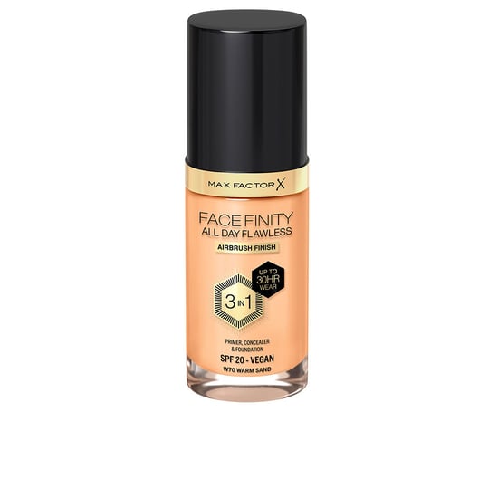 Facefinity 3in1 Primer, Concealer & Foundation #70-warmer Sand 30 ml - Image 1