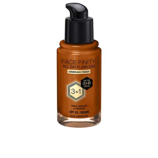 Facefinity All Day Flawless 3 In 1 Foundation #n102-schokolade 30 ml - Image 1
