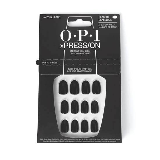 Opi Xpress/on Künstliche Nägel Iconic Shades #lady In Black 30 Stück - Image 1
