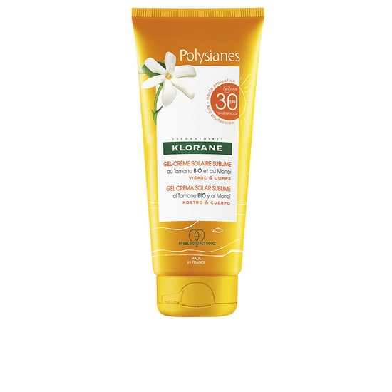 Polysianes Monoï Y Tamanu Bio Sonnengel Gesicht Und Körper Spf30 200 ml - Image 1