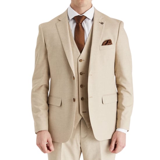 Leichter einreihiger Sommerblazer für Herren in Beige - Image 2