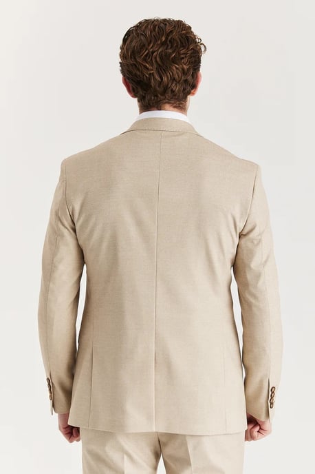 Leichter einreihiger Sommerblazer für Herren in Beige - Image 3