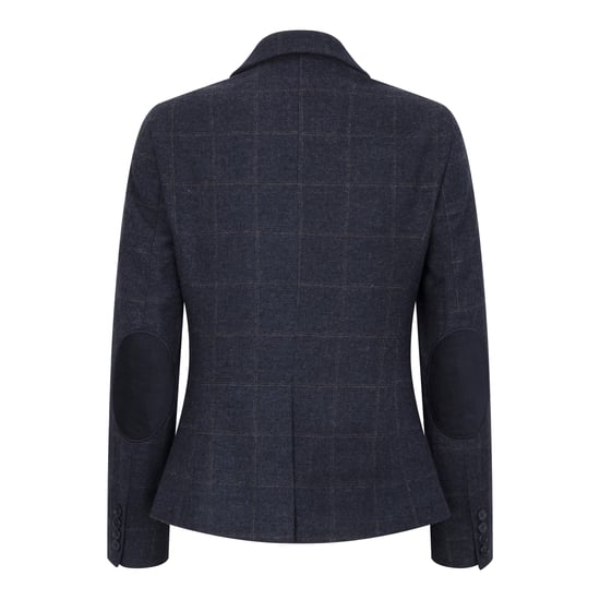 Marineblauer, taillierter Tweed-Blazer für Damen - Image 5