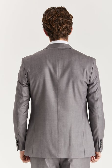 Grauer maßgeschneiderter Anzugsblazer für Herren - Image 5