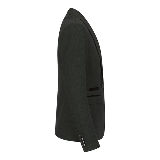 Damen Tweed Grün Karierter Blazer Wolle Klassische Jacke - Image 3
