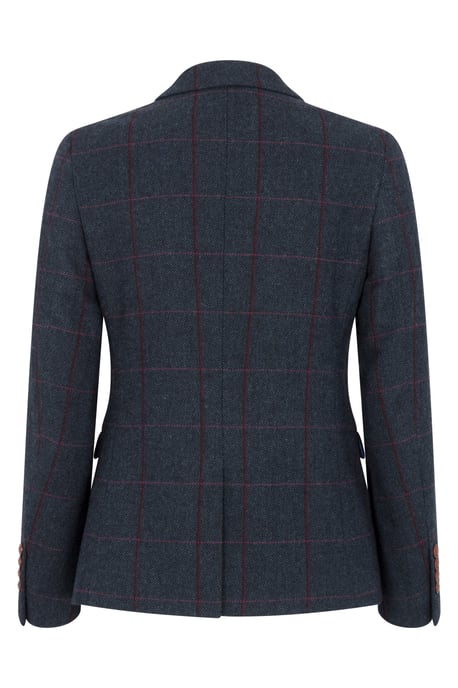 Marineblauer, taillierter Tweed-Blazer für Damen - Image 4