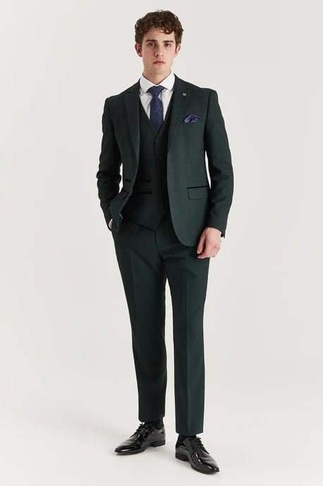 Grüne Anzughose für Herren im Prince of Wales-Stil - Image 2