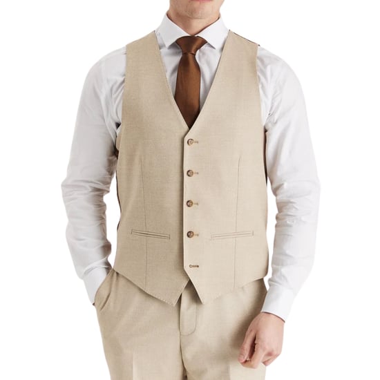Beige leichte Weste für Herren für Sommerhochzeiten und Partys - Image 3