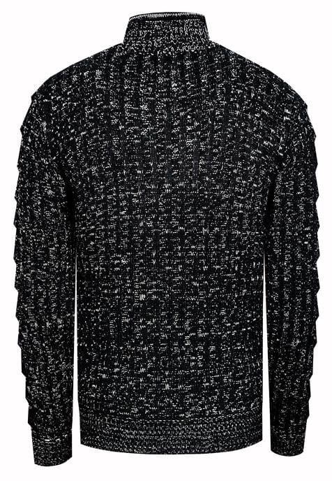 1/2 Zip Grobstrick Stehkragen-Pullover - Image 2