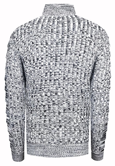 1/2 Zip Grobstrick Stehkragen-Pullover - Image 2