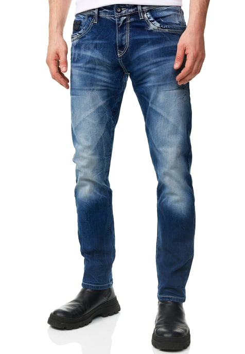 Jeans Hose "YAMATO" Slim Fit Streetwear Cotton-Stretch - Image 4