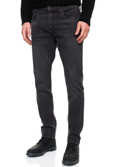 Anthrazit Used Jeans Hose "MELVIN" Slim Fit Cotton-Stretch - Image 5