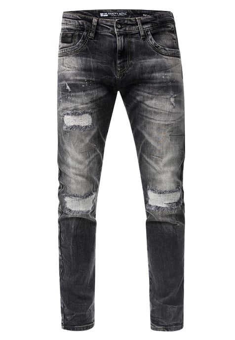 Jeans Hose "YAMATO" Slim Fit Streetwear Cotton-Stretch - Image 1