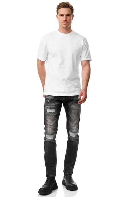 Jeans Hose "YAMATO" Slim Fit Streetwear Cotton-Stretch - Image 3