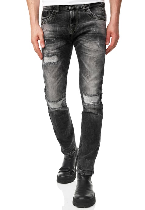 Jeans Hose "YAMATO" Slim Fit Streetwear Cotton-Stretch - Image 4