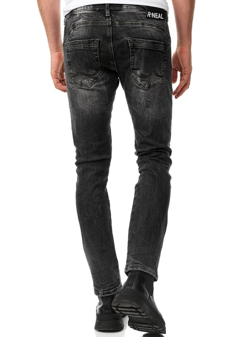 Jeans Hose "YAMATO" Slim Fit Streetwear Cotton-Stretch - Image 5