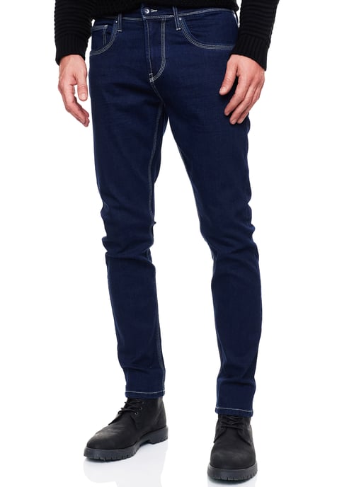 Dark Blue Jeans Hose "MELVIN" Slim Fit Cotton-Stretch - Image 5