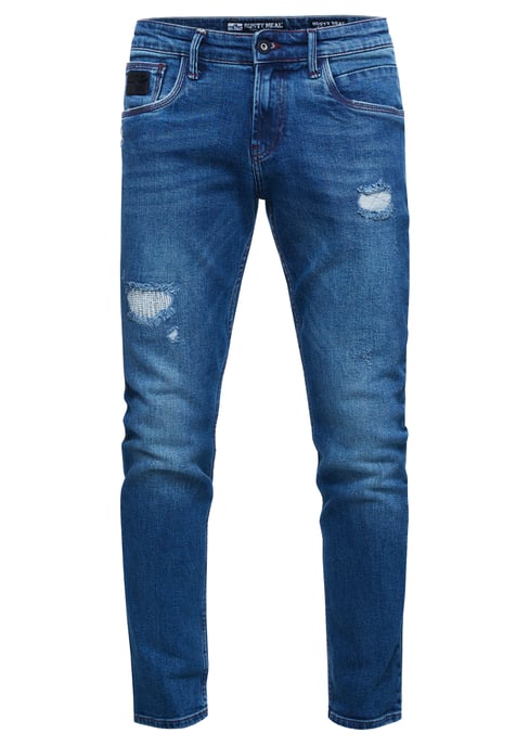 Jeans Hose "TORI" Slim Fit Destroyed Denim - Image 1