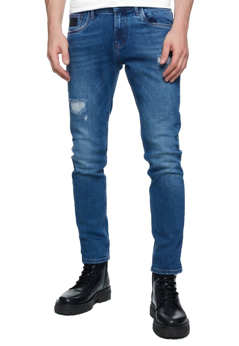Jeans Hose "TORI" Slim Fit Destroyed Denim - Image 4