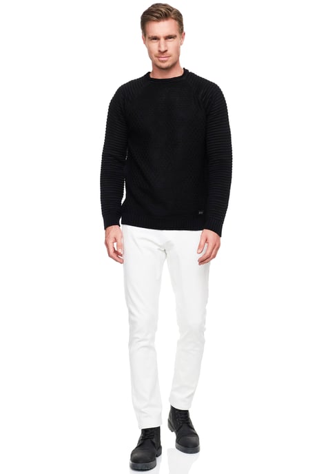 White Denim Jeans Hose "MELVIN" Slim Fit Cotton-Stretch - Image 3