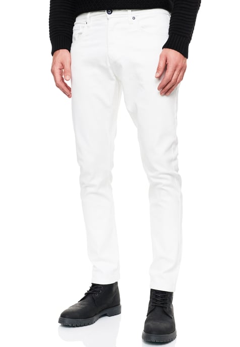 White Denim Jeans Hose "MELVIN" Slim Fit Cotton-Stretch - Image 6