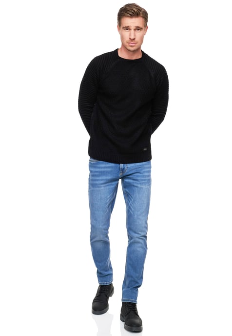 Blue Used Jeans Hose "MELVIN" Slim Fit Cotton-Stretch - Image 3
