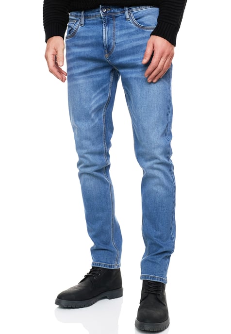 Blue Used Jeans Hose "MELVIN" Slim Fit Cotton-Stretch - Image 5